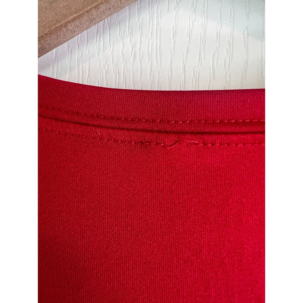 Reebok Men's Performance Tee Red Polyester Short Sleeve T Shirt Size L - Picture 4 of 8